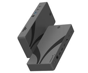 SABRENT Dock Thunderbolt 4, 8K@60Hz/4K@144Hz, Hub Thunderbolt 4 Compatible USB4 & TB3, DP 1.4, HDMI 2.1, Ports USB-C/USB-A, Gigabit Ethernet, Prise Audio, Lecteur Cartes SD/TF (DS-T4MF)