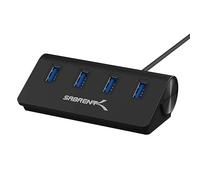 SABRENT Hub USB 3.2, Data Hub USB 4 Ports, câble de 76cm, Adaptateur USB Haute Vitesse, USB multiport Premium Noir en Aluminium, Station d’Accueil pour Macbook, Laptop, PC, NUC (HB-MC3B)