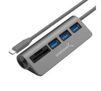 SABRENT hub USB c, Data hub avec 3 Port USB 3.2 | Lecteur de Carte SD/MicroSD USB Adaptateur, USB-c Station d’Accueil multiport pour Desktop, Macbook, Laptop, iMac, PC, clés USB, etc. (HB-U3CR)