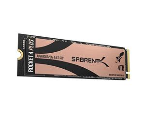 SABRENT M.2 NVMe SSD 4To Gen4, SSD Interne 7100Mo/s en Lecture, Disque Dur Interne PCIe 4.0 pour Les Joueurs, Compatible avec PlayStation 5, Console PS5, PC, Laptop, Desktop, NUC (SB-RKT4P-4TB)