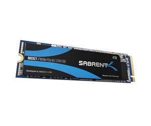 SABRENT M.2 NVMe SSD 4To Interne Solid State 3450Mo/s Lecture, PCIe 3.0 X4 2280, Disque Dur Interne Haute Performance, Compatible avec PC, NUCs Laptops und desktops (SB-ROCKET-4TB)