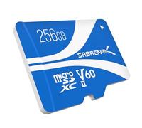 SABRENT Rocket V60 Carte mémoire microSDXC | 256 Go, spécifications V60, vidéo 8K, A1, Compatible UHS-II (SD-MT60-256 Go)