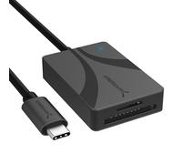 SABRENT Lecteur de Carte Mémoire 4.0 Type C, SD/Micro SD à USB-C Adaptateur pour Cartes MMC, TF, SDXC, SDHC, Micro SDHC/SDXC, UHS-II, 312 Mo/s Transfert Rapide, Accès Simultané à 2 Cartes (CR-CSDM)