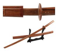 Sabres de samouraï en Bambou de 101 cm,Bokken Fait Main,Katana d'entraînement en Bois. pour Cadeaux,décorations,Cosplay,Accessoires et entraînement.