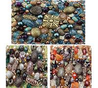 Sabrikas Let Your Creative Spirit Run Free 1200 x Belle sélection de Trois Couleurs coordonné Bijoux Perles pour Fabrication Bijoux Starter Kit