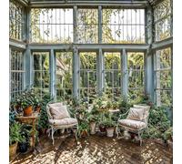 Sabrikas Let Your Creative Spirit Run Free English Country Orangerie Retreat Garden Tapisserie murale Jardin Toile de fond Rideau 180 x 180 cm