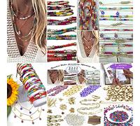Sabrikas Let Your Creative Spirit Run Free Kit de fabrication de bijoux 1220 pièces bijoux perles collier bracelet boucles d'oreilles bricolage loisirs créatifs filles adultes adolescents coffret