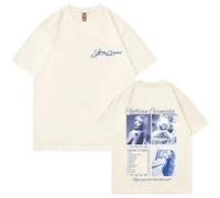 Sabrina Carpenter Merch T-Shirt Hip Hop Imprimé Manches Courtes Oversize Coton T-Shirt Streetwear pour Hommes Femmes XS~4XL-Khaki||m