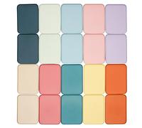 SABUIDDS Lot de 20 plateaux de service rectangulaires en plastique - 10 couleurs - 31 x 22 cm - Antidérapants - Pour cuisine, salle à manger, bar et café