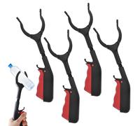 SABVITA Pince Ramasse Objet, 30cm Pince pour Ramasser sans se Baisser, 360° Tête Rotative Pince de Préhension, Pince Ramasse Dechets Court, Outils de Ramassage pour Les Seniors et Enfants (4 Pièces)