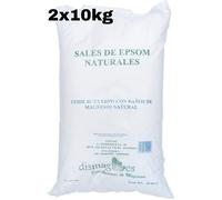 Sac 2 x Sel d’Epsom 10 Kg, Source concentrée de Magnésium, Sel 100% Naturel. Bain et Soins Personnels.Promotion, Livraison 24h