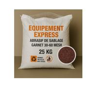 Sac 25kg Sable Abrasif Garnet Mesh 30-60 EQUIPEMENT EXPRESS SICOBA - pour Sableuse Aérogommeuse Sablage Aérogommage