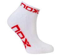 Sac 6 Pcs. Chaussettes Cheville Nox Logo Blanc Rouge Chaussettes Femme 35/39