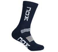 Sac 6 Pcs. - Nox Technical Socks Half-calf Blue Vertical White Logo 39/45