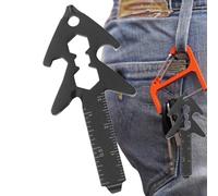 Sac 8 en 1 avec tournevis, règle et clé | Outil d'aide pratique et stable Équipement de survie pour femmes et hommes