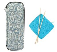 Sac à aiguilles à tricoter - 35 cm Étui à outils | Grand récipient à fermeture éclair pour droits, circulaires, crochets | Portable de voyage, sac OPP (outils non inclus)
