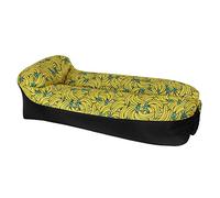 Sac à air gonflable extérieur portable Sac paresseux ultraliers touristique Camping Beach Rainbow Color PE Sac à dos sac à dos (Couleur de fleur de banane)