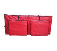 Sac à arbre de Noël - grand organisateur à double fermeture à glissière pour arbre de vacances, fourre-tout réutilisable avec poignées, rangement de couronnes pour l'hiver, poupées, jouets, literie, v