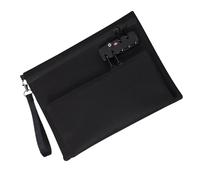 Sac À Argent Verrouillable Portefeuille Tendance, Zip Double Couche | Sac À Billets Pour Le Rangement De Guichetiers Porte-Passeports Coffre-Fort Sécurisé Rang