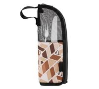 Sac à argenterie de voyage - Housse de rangement de vaisselle de table à fermeture éclair | Porte-couverts compact pour le camping, la randonnée, les pique-niques, cuillère, fourchette, bâtonnets de