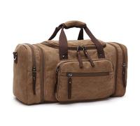Sac à bagages de grande capacité, sac de voyage tendance, sac de voyage, sac à bandoulière d'extérieur portable, marron, Size