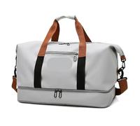 Sac à Bagages Portable Sac à Dos Multifonctionnel de Voyage Camping, 2 pièces, Sac Sport bandoulière Grande capacité, polochon for Hommes, Bagages d'extérieur(Dark Grey)