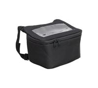 Sac à Bagages Sac De Guidon Moto Étanche Universel Pour Aventure Touring Navigation GPS Pochette Montage Téléphone Avec Fermeture À Roulettes(Black)