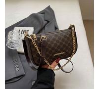 Sac À Baguette Léger Et Décontracté Pour Affaires, Avec Des Lettres Graphiques, Une Chaîne À Fermeture Éclair Élégante En Pu Pour Adolescentes, Femmes, Étudiantes Universitaires, Débutantes Et Travail