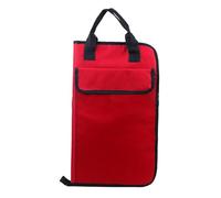 Sac à baguettes de batterie portable rembourré for instruments de percussion, épais et étanche, sacs à main for pièces d'instruments, sac à bandoulière Pour Housse(Red)