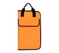 Sac à baguettes de batterie portable rembourré for instruments de percussion, épais et étanche, sacs à main for pièces d'instruments, sac à bandoulière Pour Housse(Orange)