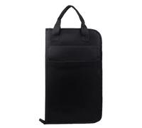 Sac à baguettes de batterie portable rembourré for instruments de percussion, épais et étanche, sacs à main for pièces d'instruments, sac à bandoulière Pour Housse(Black)