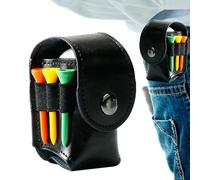 Sac à balles de golf - Porte-thé à la taille - Design compact | Matériau durable - Sangle réglable - Solution légère et pratique - Longtail - Accessoires de sport pour golf - Contient 2 bal