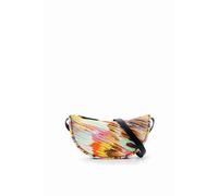 Desigual, Femme, Sacs, Multicolore, Taille: ONE Size Sac à Bandoulière Jaune avec Poches