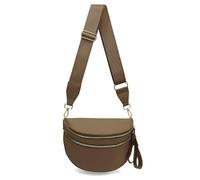 Sac à bandoulière à carreaux en nylon pour femme, sac banane tendance à motif damier avec bandoulière, Caramel pur, Tendance