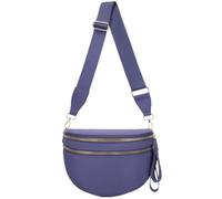 Sac à bandoulière à carreaux en nylon pour femme, sac banane tendance à motif damier avec bandoulière, Violet yunwu pur, Tendance