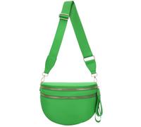 Sac à bandoulière à carreaux en nylon pour femme, sac banane tendance à motif damier avec bandoulière, Vert Kelly pur, Mode