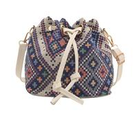 Sac à bandoulière à la mode pour femmes messager femme seau shopping corps bandoulière femmes styles ethniques épaule mode seau cordon de serrage bandoulière, l