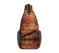 Sac à bandoulière à motif mur de briques usées anciennes, sac à bandoulière, sac banane pour homme et femme