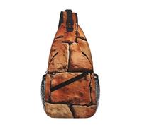 Sac à bandoulière à motif mur de briques usées anciennes, sac à bandoulière, sac banane pour homme et femme