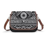 Sac à bandoulière à motif noir et blanc pour femme, sac à bandoulière en cuir, bandoulière amovible réglable, sacs mains libres