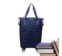 Sac à bandoulière à roulettes - Bagage à roulettes extensible sous le siège - Organisation des bagages pendant la nuit pour les voyages, le camping, les escapades de w nd, les vacances, la salle