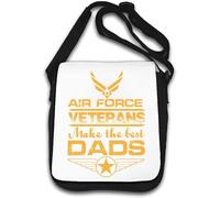 Sac à bandoulière Air Force Veterans Make The Best Dads Blanc
