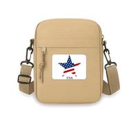 Sac à bandoulière Amestar avec motif drapeau des États-Unis pour téléphone portable, sac à main, mini sac à bandoulière