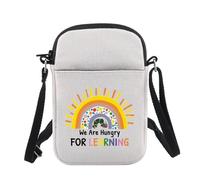 Sac à bandoulière amusant pour enseignant « We Are Hungry For Learning », We Are Hungry B UK