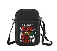 Sac à bandoulière amusant pour les fans de jeux d'argent Cadeau I Know I Play Like A Girl Try To Keep, Jouez à Bin-go B Uk