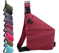 Sac à bandoulière antivol, Sac de Voyage antivol pour Homme et Femme, Sac de Poitrine Multi-Poches, Sac à bandoulière, Sac de Voyage étanche pour vélo, Camping, randonnée
