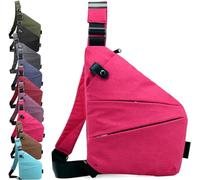 Sac à bandoulière antivol, Sac de Voyage antivol pour Homme et Femme, Sac de Poitrine Multi-Poches, Sac à bandoulière, Sac de Voyage étanche pour vélo, Camping, randonnée