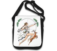 Sac à bandoulière Artemis de la déesse grecque antique de la Chasse Blanc