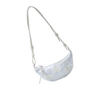 Sac à bandoulière artistique en dentelle avec forme de raviolis, sac à bandoulière pratique, compartiment spacieux pour femme, compact mais spacieux, beige, One Size