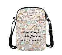 Sac à bandoulière au levain pour boulanger levain est comme la liberté que vous devez travailler pour lui, sac à bandoulière pour amateur de pâtisserie, Cb au levain, 15*21*2cm